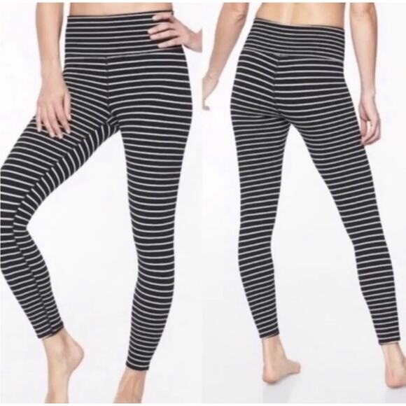Athleta Stripe Virasana High‎ Waist Leggings Size XS - Picture 1 of 13